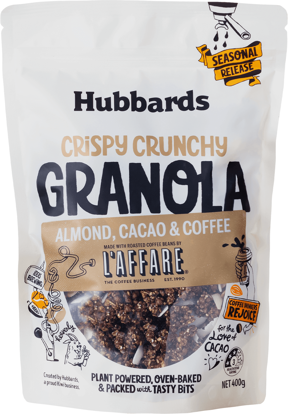 Hubbards Almond Cacao Coffee Granola