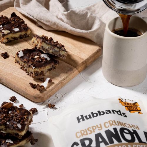 Hubbards Granola Caramel Coffee Slice